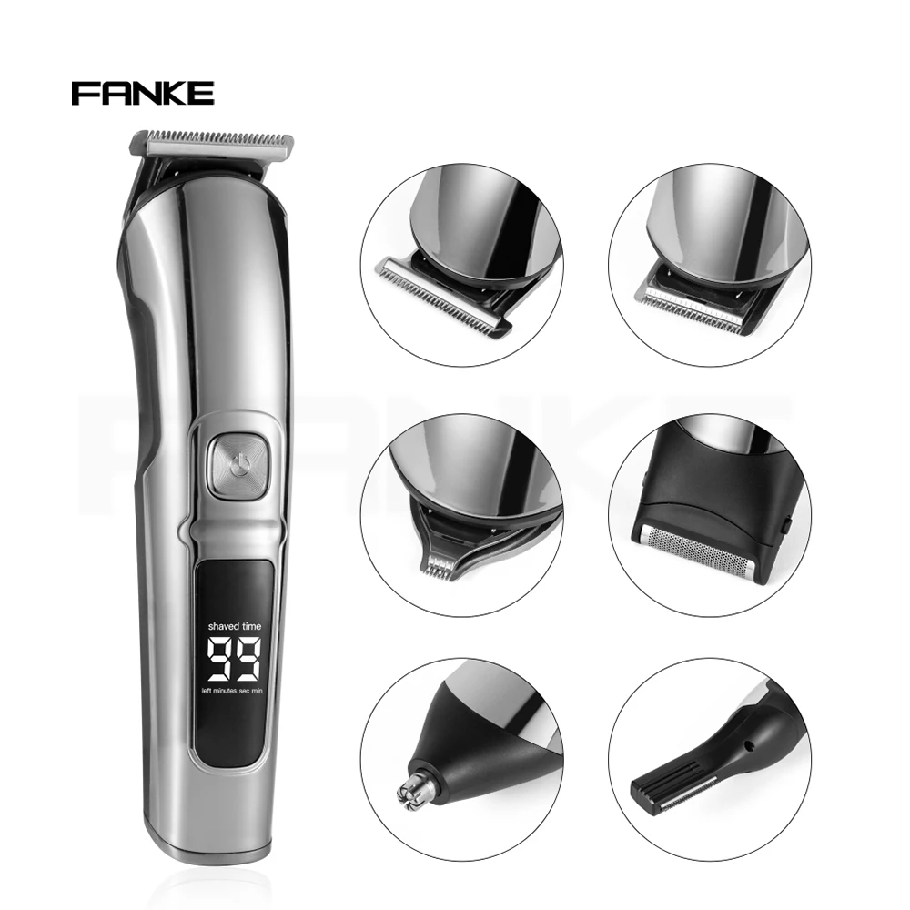 FANKE multifunctional electric hair clipper customized FK-8688 waterproof hair clipper set 5 in 1 hair clipper for men
