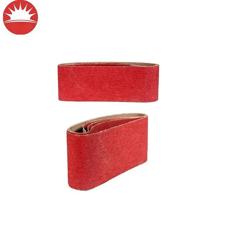 High Performance The Most Affordable Price Popularity Red Aluminium Oxide Paper Belt For Wood Metal Polishing Sanding Belt