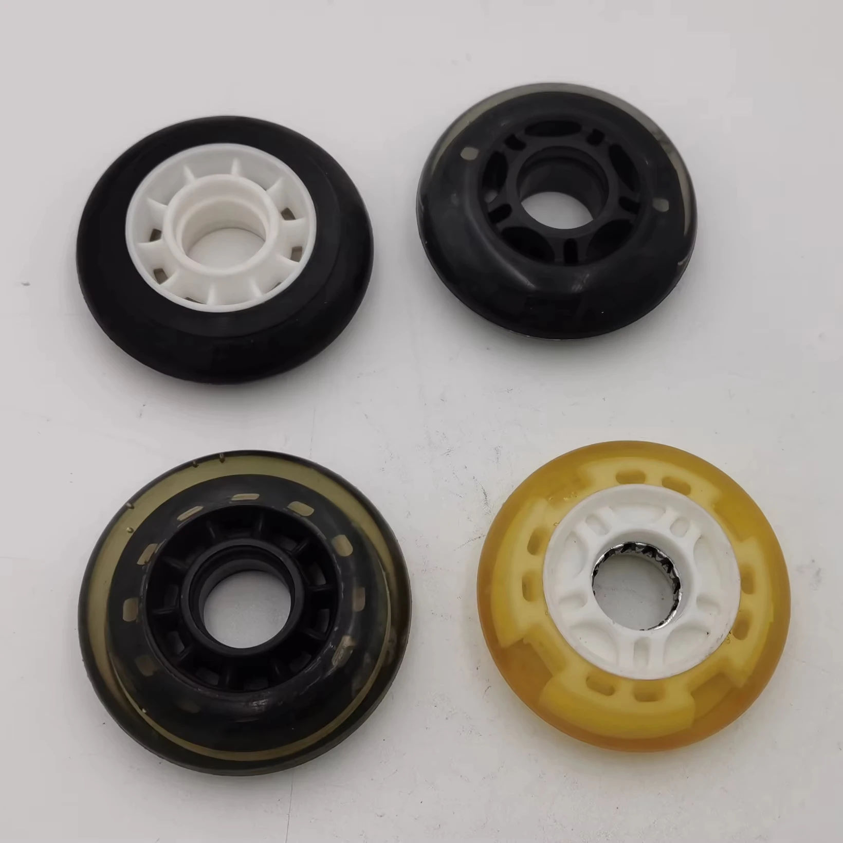 Skateboard shoes roller skate wheels  high elasticity  wear-resistant silent  high hardness wheels  brake wheels