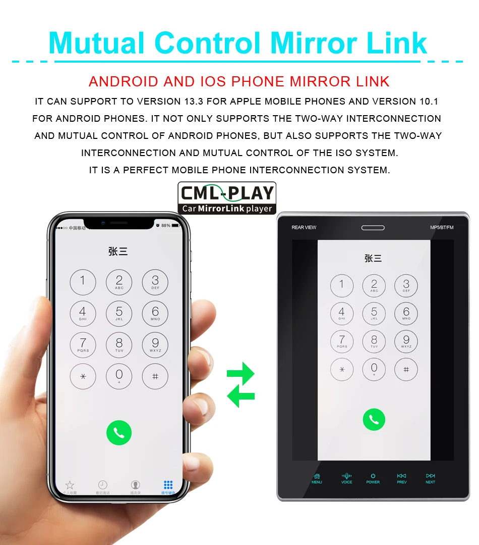 9.5 Inch 1 Din Android Car Dvd Player With Fm Radio Universal 1080p Rear Camera Auto Radio Auto Android Car Radio
