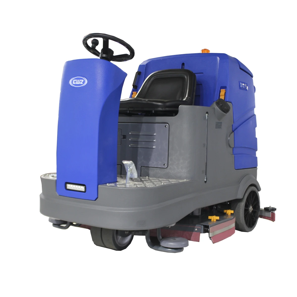 High Performance Ride On Floor Cleaning Machine 1000W Brush Motor Industrial Floor Scrubber Machine