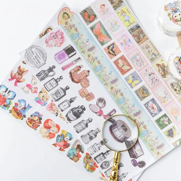 Custom Printing Washi Masking Tapes Easter Party Animals Decorative Adhesive Scrapbooking DIY Paper Japanese Stickers 5M