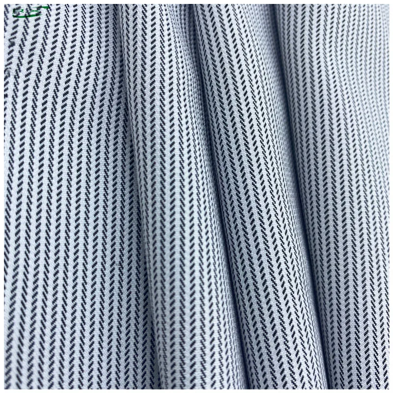 custom wholesale high quality luxury polyester Stripe knitted fabrics for clothing