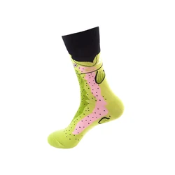 Wholesale Custom Happy Fun Painted Coloured Socks Men