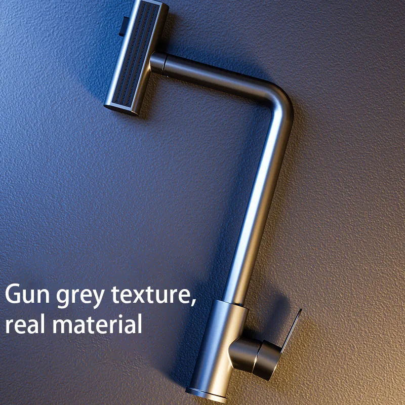 Kitchen Smart Waterfall Tap Intelligent 3 Mode Changing Lift up Rotating Kitchen Sink Faucet