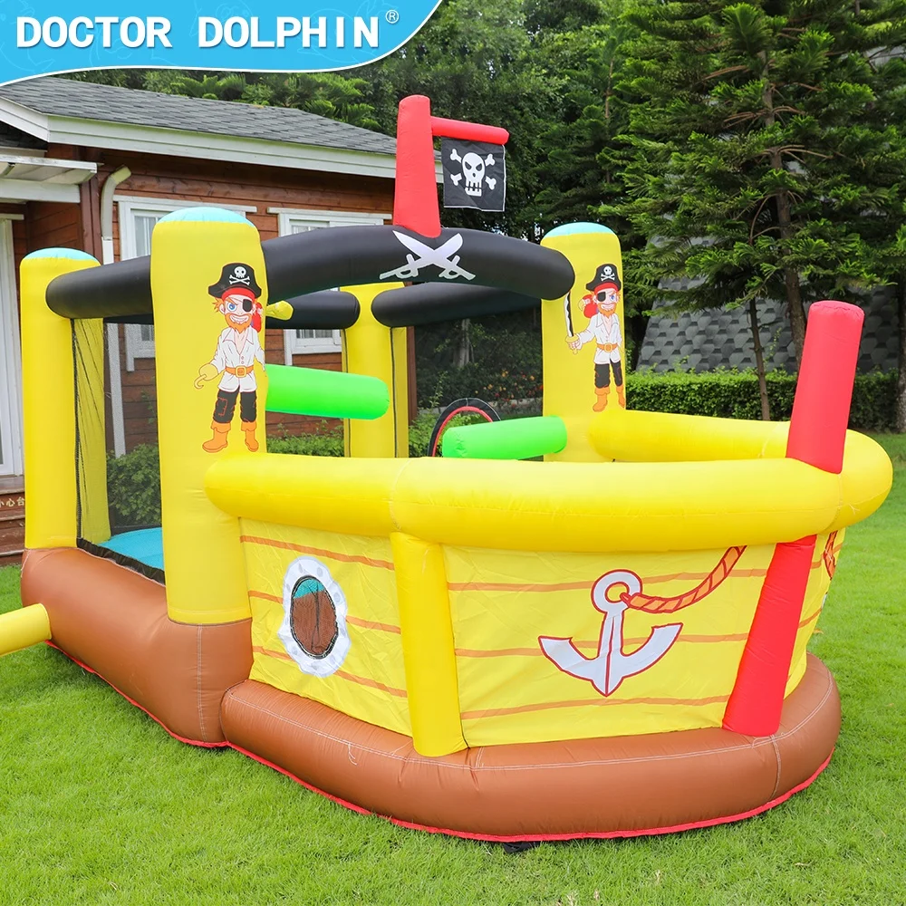 Doctor Dolphin Pvc customization kids sale cartoon design wholesale inflatable cartoon bounce house pool toy for sale