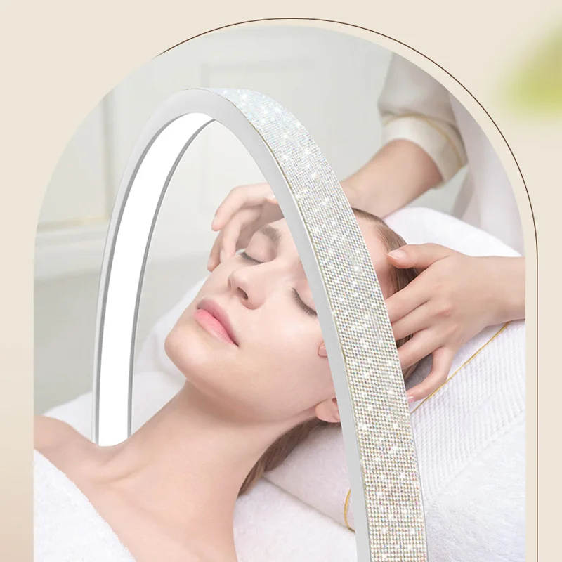 30W Diamond LED Moon Lash Light For Makeup Tattoo Artists Nail and Eyelash Lighting Beauty Salon Half Moon Nail Lamp