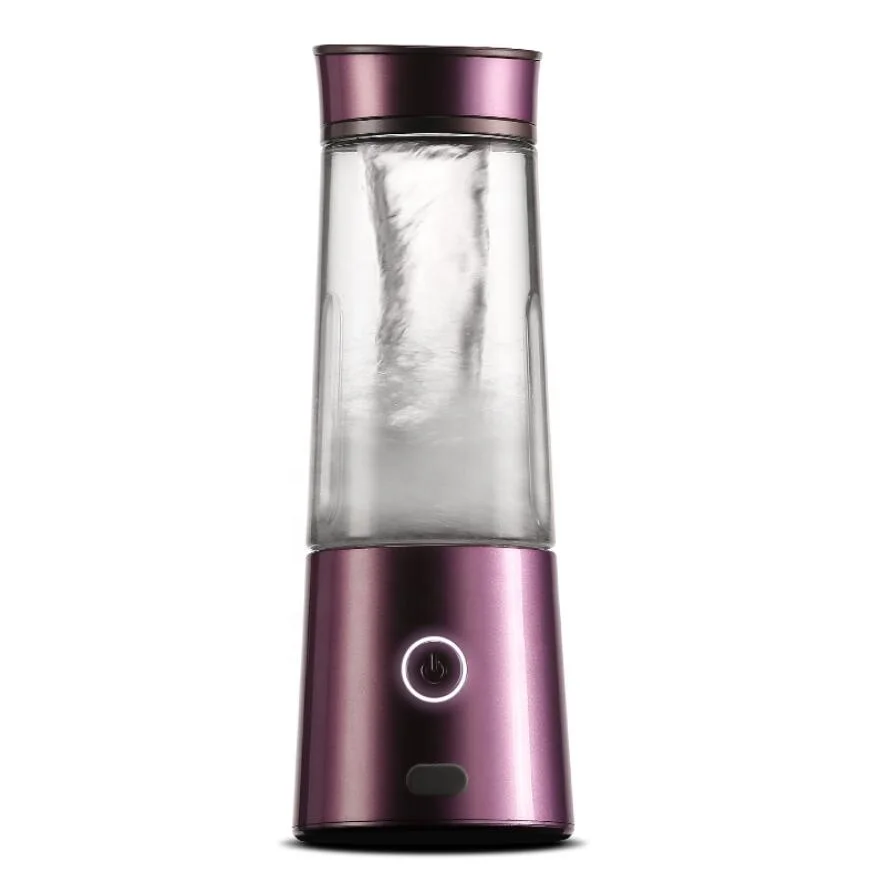 Wholesale fashion painting 7.4V auroral purple rechargeable personal mini size portable blender smoothie maker usb blender