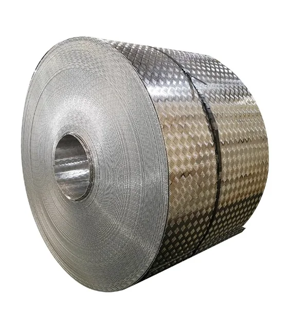 Aluminum AA1100 1200 1060 Aluminum Checkered Coils 1050 1070 Aluminum Alloy Coils for Truck Trailer Dog Cage Flooring Tile Anti