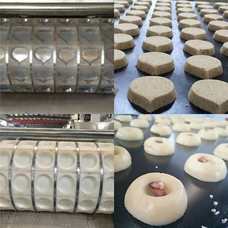 High Efficiency Wafer Biscuit Making Machine  Walnut Sweet Cake Molding Machine