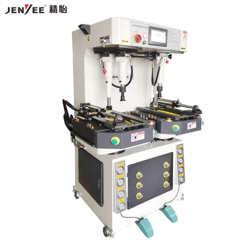 JY-989EX high-speed oil pressure automatic shoe sticking machine is suitable for all kinds of men and women shoe soles