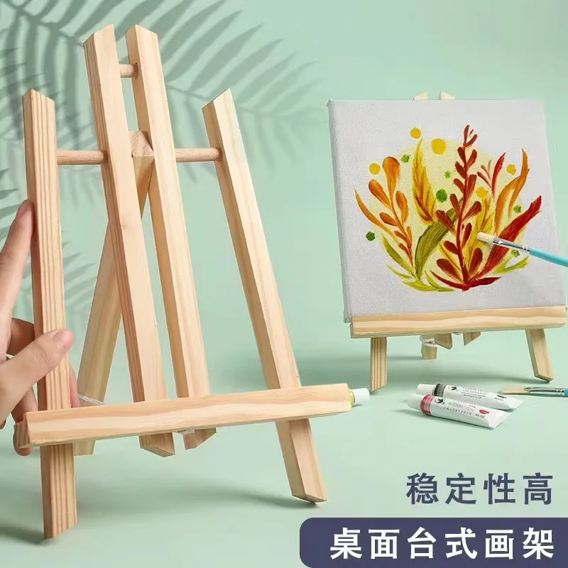 Hot sale 30cm board holder reading stand animation desktop solid wood easel laptop stand live tripod office stationery