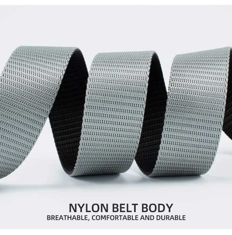 8316 Two-Sided Double Colors Mens War Battle M Canvas Gunbelt Nylon Belt with Quick Release Plastic Buckle