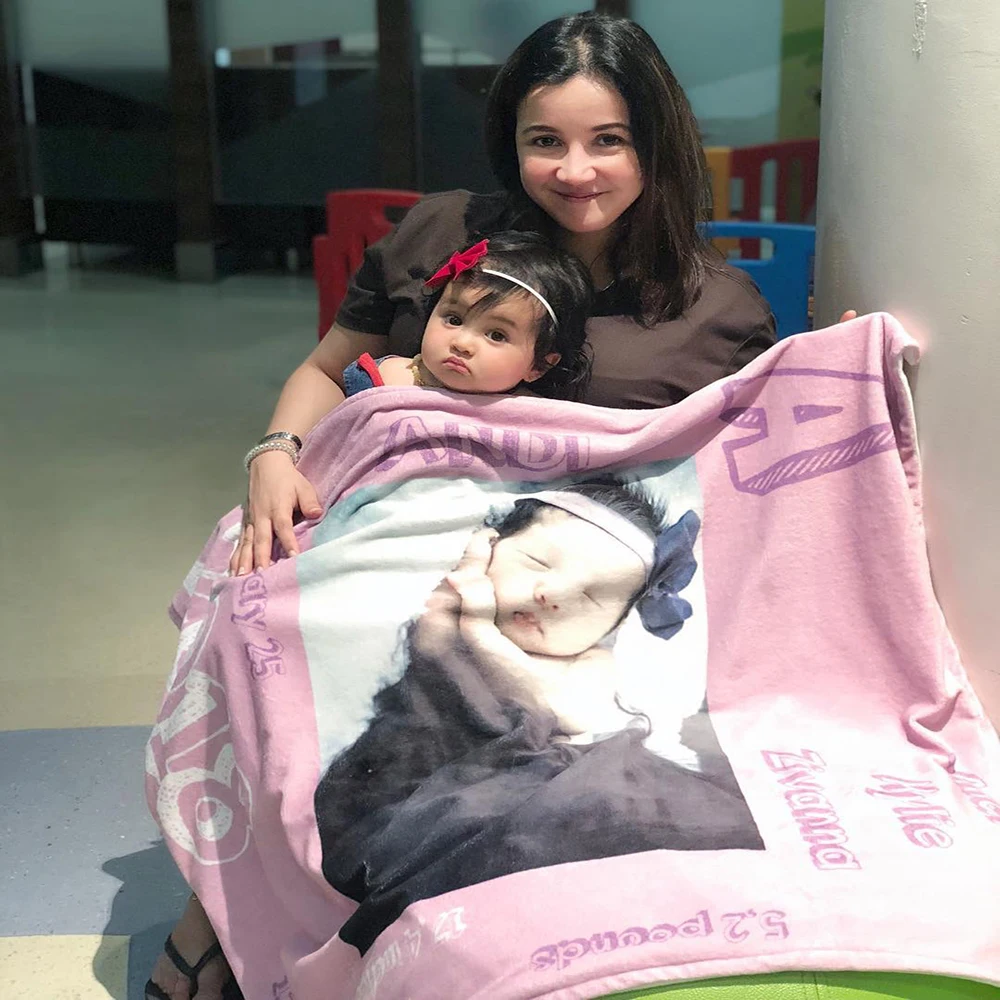 Fast Delivery Sublimation Custom Logo Cheerleading Fleece Blanket