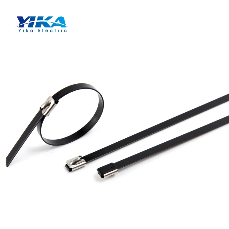 Кабельные стяжки из нержавеющей стали YIKA SS 304 316 полиэстера с эпоксидным ПВХ