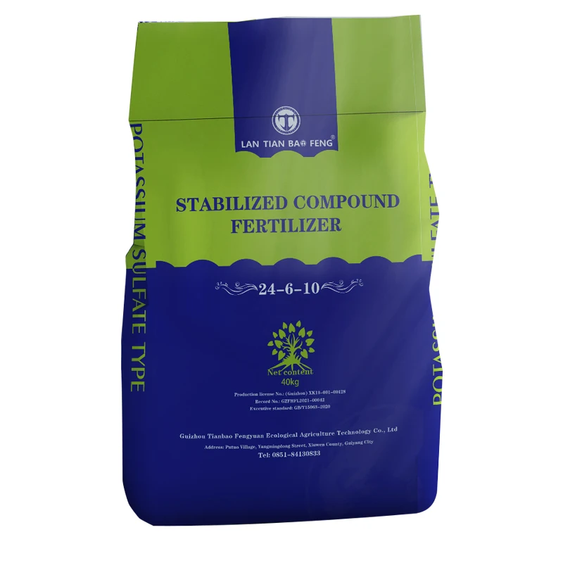the latest technology  npk slow release  green granular customized fertilizer 24-6-10  stabilized compound fertilizer