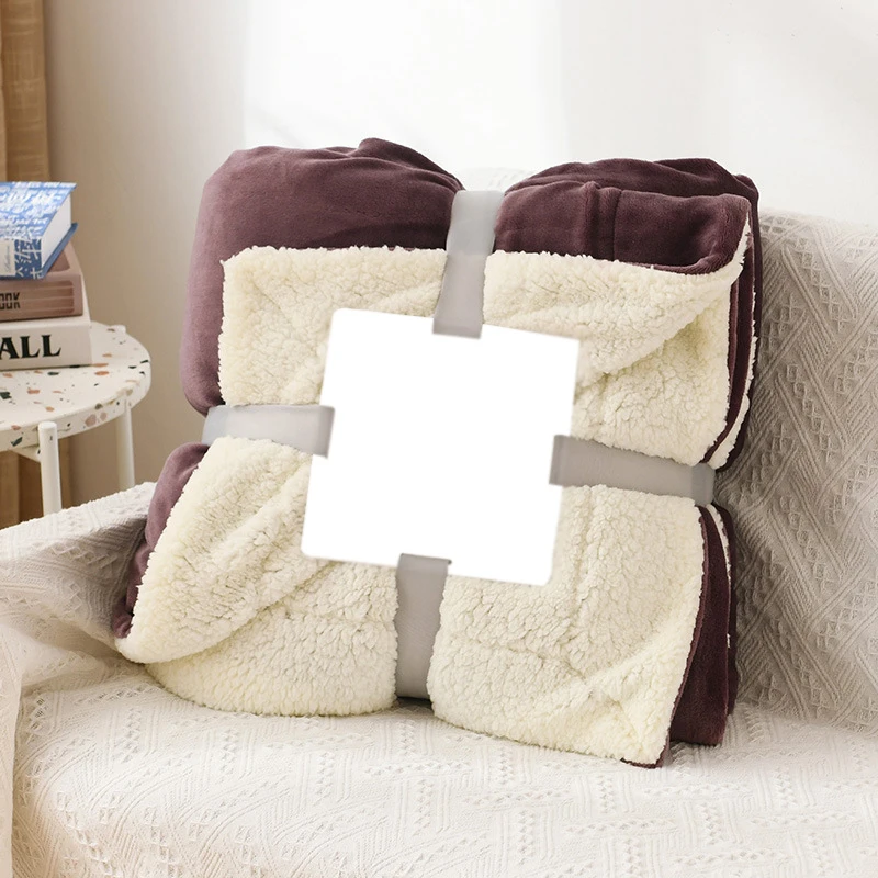 Reversible Warming Cozy Microfiber Printed Polyester Soft Plush Throw Sherpa Fleece Blanket
