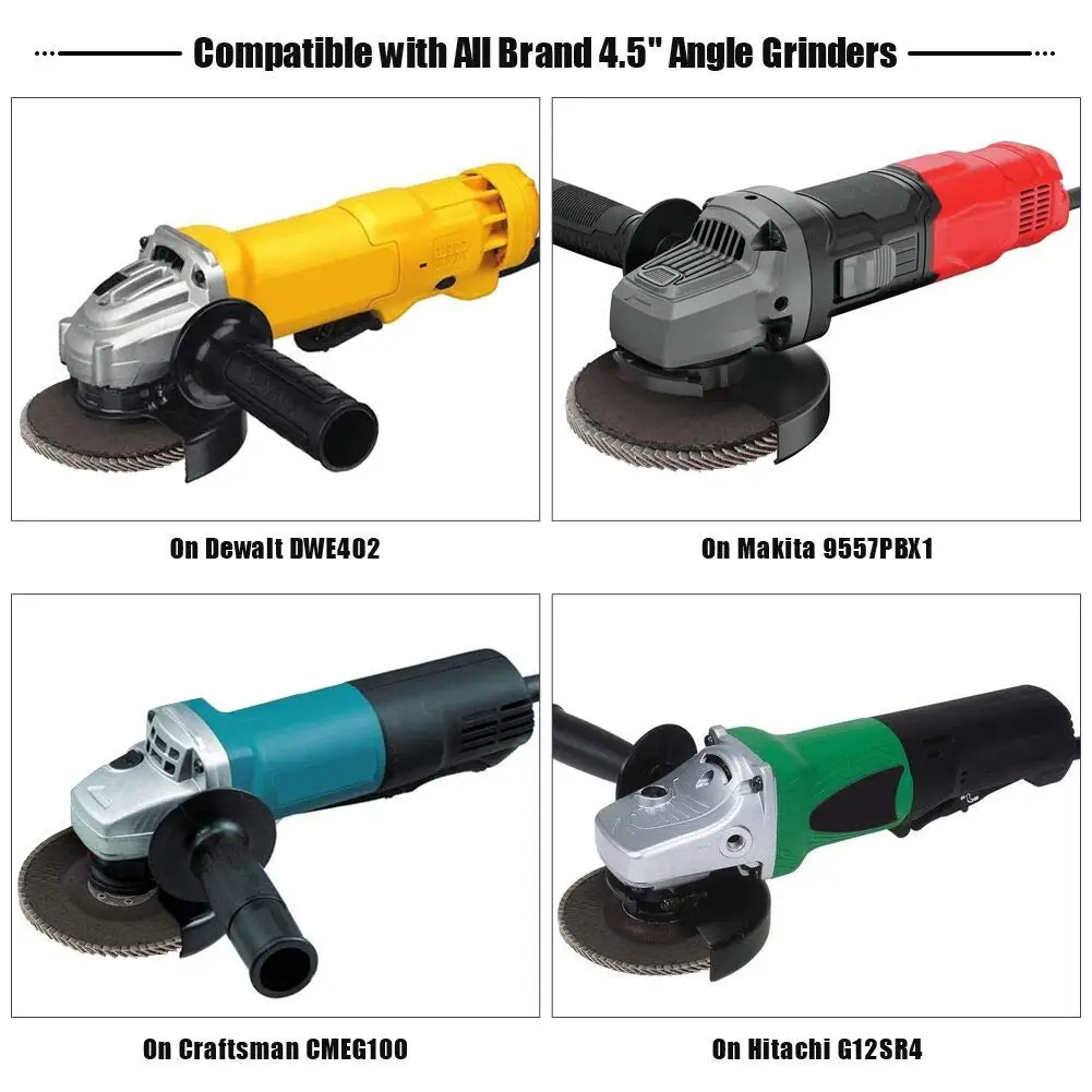 Angle grinder used aluminum oxide 5inch composite car polishing sanding coarse flap disc