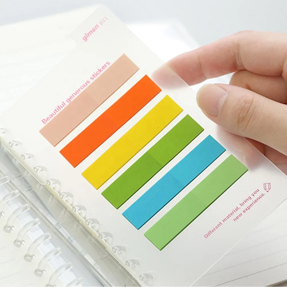 Hot sale Pet index sticky notes transparent pet sticky notes