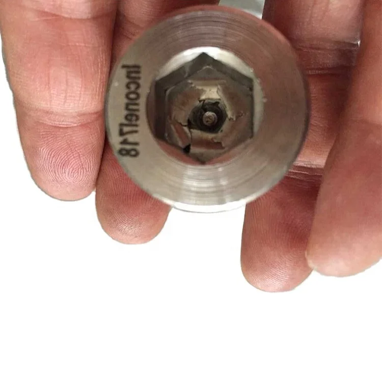 Никель alloy718 /GH4169 винт с шестигранной головкой inconel 718