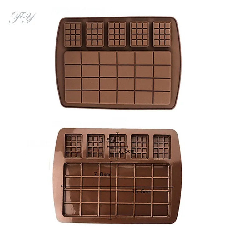 Spot Wholesale Size Waffle Sheet Silicone Ice Tray Mold Handmade Chocolate Model Food Grade Silicone Mold