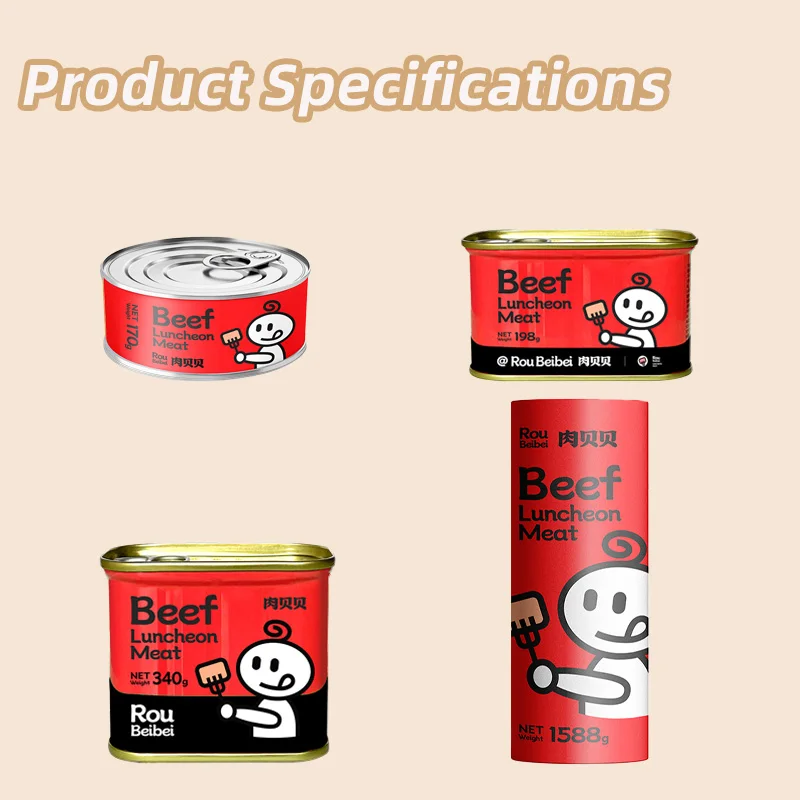Support various customizations instant beef emergency food lunch meat canned beef