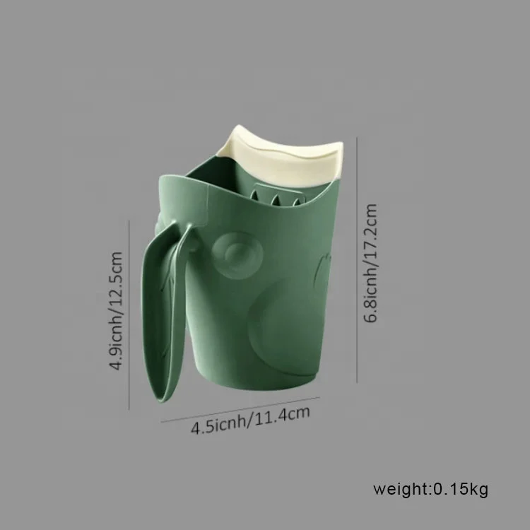 Baby Shampoo Cup Hot Sale Baby Bath Rinse Cup, Waterfall Rinser Silicone Opp Bag Multifunction Brush SY Silicone Kids Bath Jug