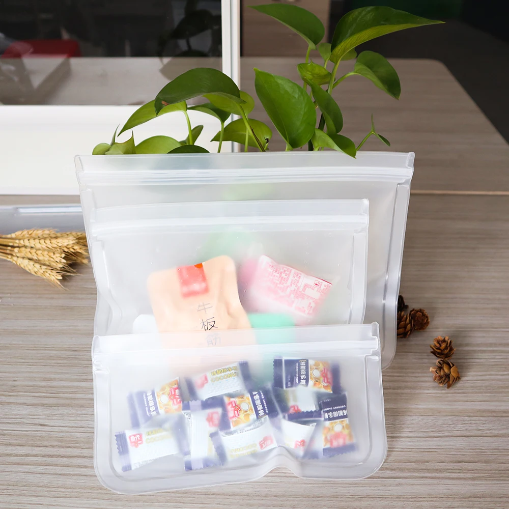 Reusable Silicone Food Storage Bags Airtight Seal Food Preservation Bag/Food Grade/Versatile Silicone bags for Meat, Vegetable