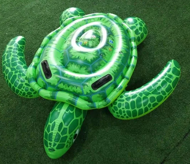 Inflatable Turtle Swimming Pool Floating Rider Pool Water Bed