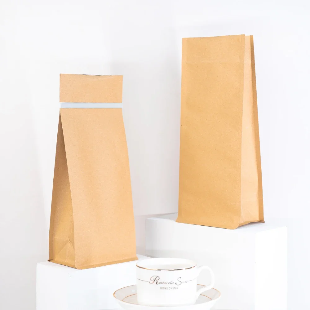 Custom Coffee Bags 250g 500g 1kg Aluminum Foil Coffee Bean Tea Packaging Bags Plastic Bags For Business