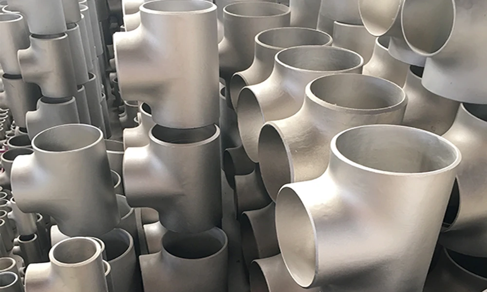 304 310 316 316L Sanitary Welded Straight Tee 90 Degree Elbow Reducer Exhaust Fittings Tee For Building Field