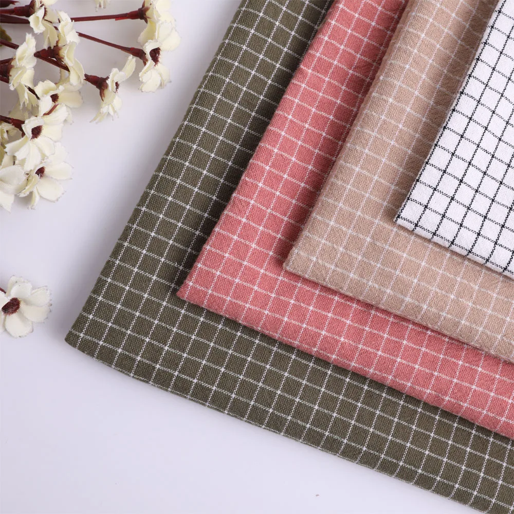 Полностью хлопчатобумажная ткань, окрашенная в пряжу, для мытья мужской и женской детской одежды