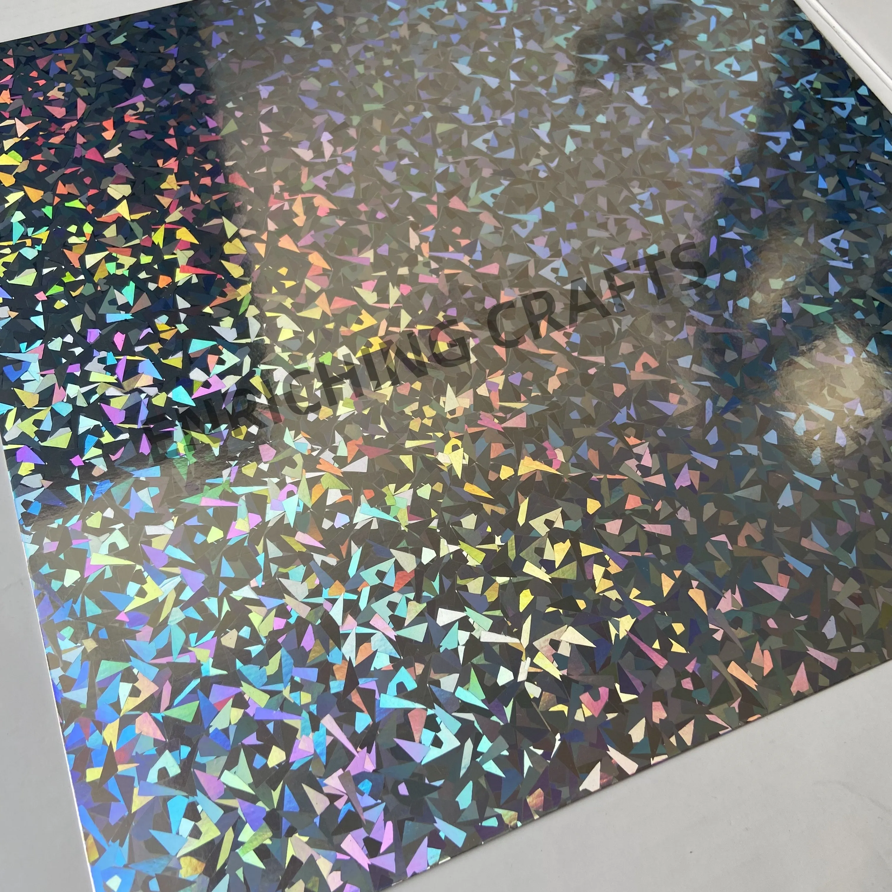 Metallic Holographic Cardstock Iridescent Mirror Paper Sheets Foil Board Reflective Sheet for Craft Scrapbook Poster Cardboard