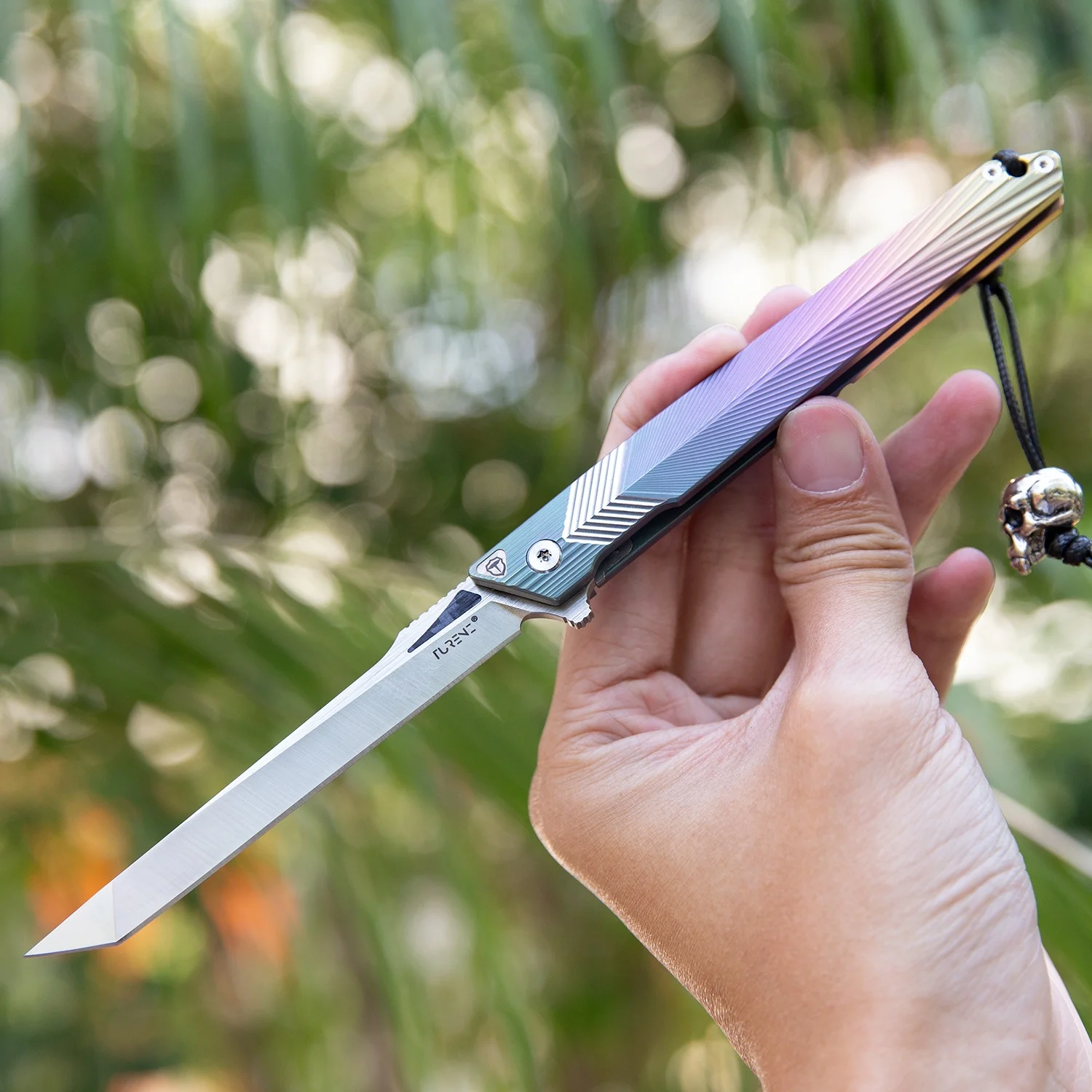 4in M390 Steel Blade Titanium Handle EDC Folding Hunting Knives for Men Outdoor Survival Tactical CEO Gentlemen Pocket Knife