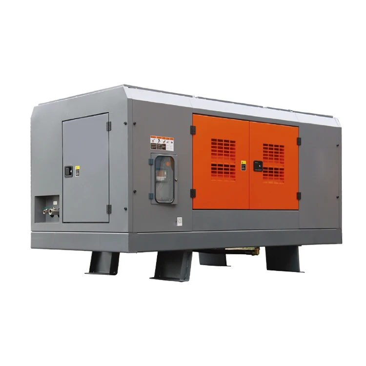 Direct sale diesel screw air compressor for water drilling machine