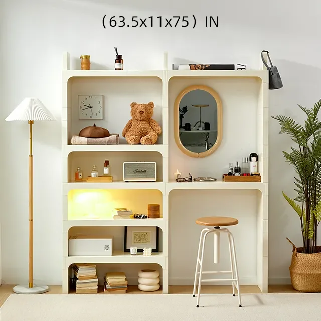 Современная белая полка в скандинавском стиле для гостиной и детского дома