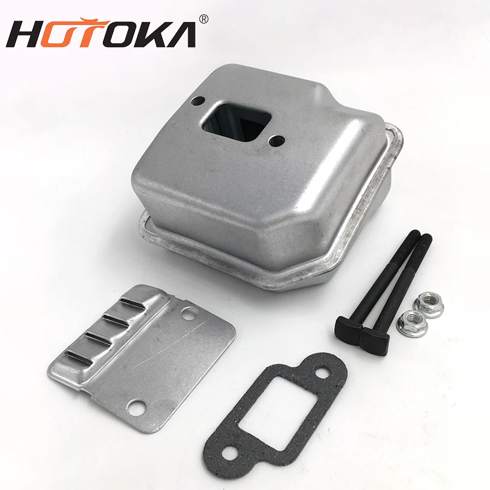 HOTOKA manufacturer supplier ms180 chainsaw muffler spare parts professional HUS ms 180 petrol chain saw muffler for wholesale