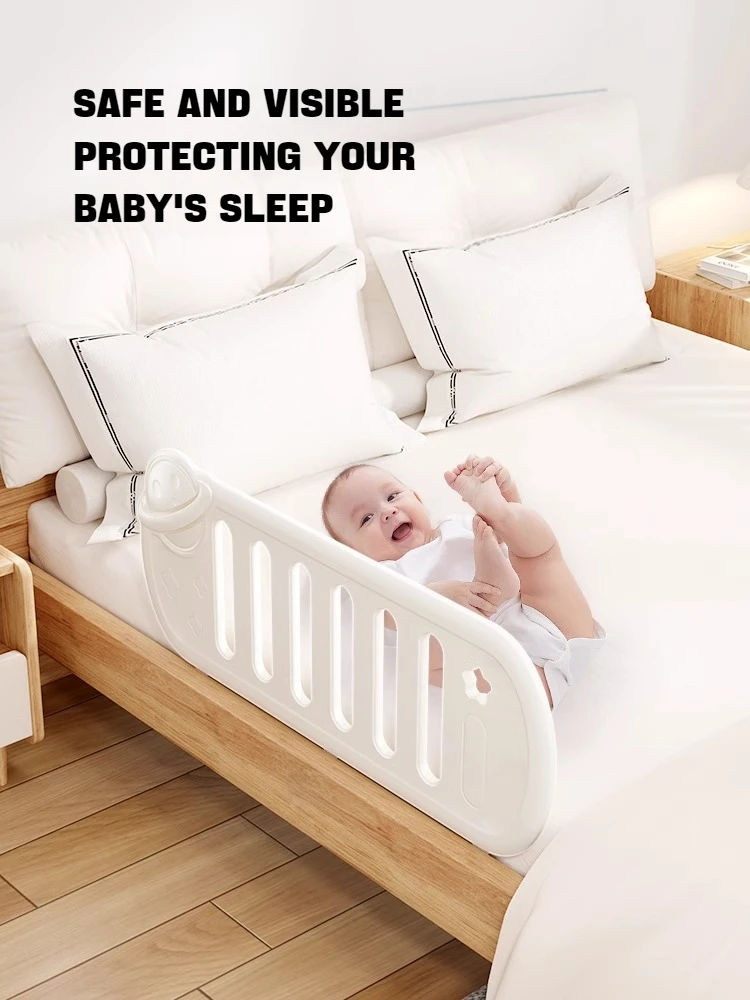 Baby Bed Rail Guard Foldable Safety Baby Bed Side Barrier Playpen Fence Baby Anti-Falling Bed Safety Guard Rail