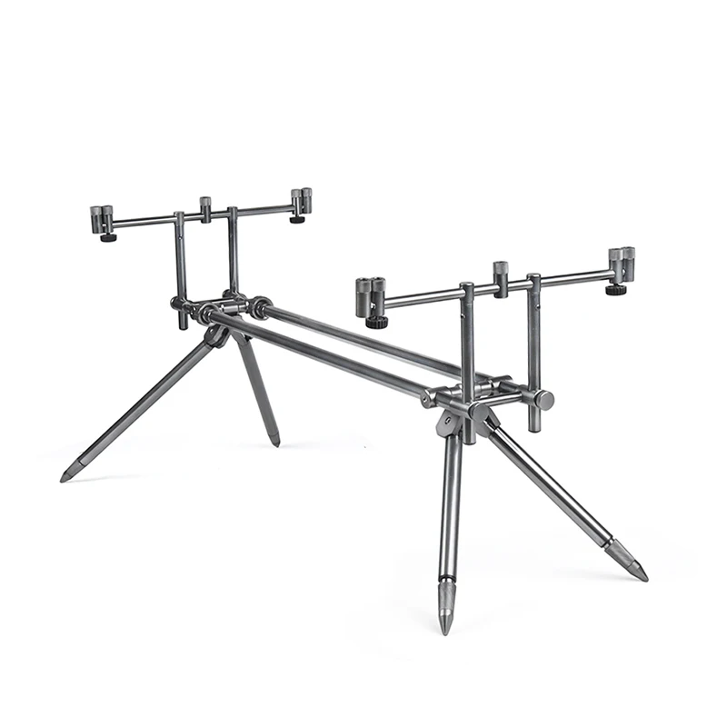 W.P.E Carp Fishing Rod Pod Holder Adjustable Retractable Fish Pole Telescopic Folding Stand Bracket Fishing Accessories Tackle