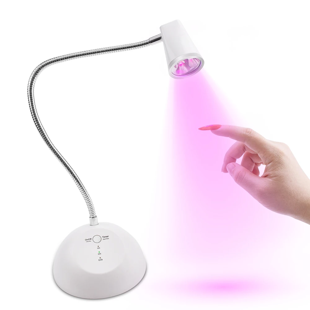 New Sensor Touch UV Led Mini Nail Lamp Sensor & Rechargeable Cordless 18W Focused Beam Polish Dryer Portable and Desktop
