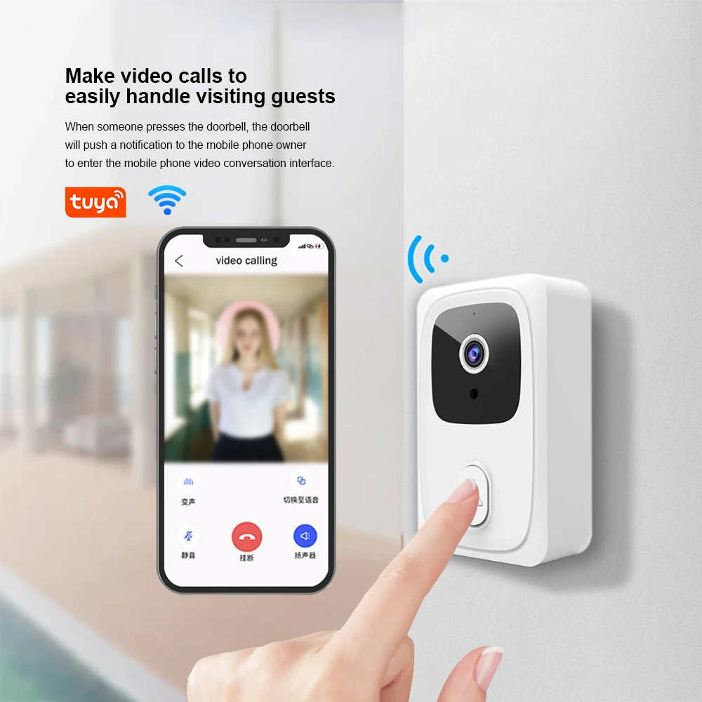 Wi-Fi беспроводной дверной Звонок