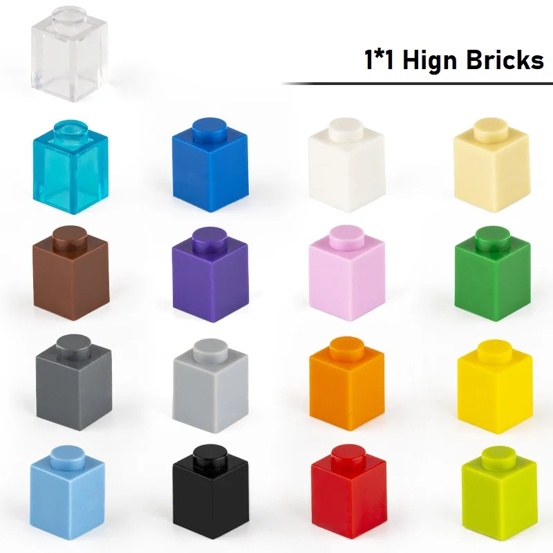 Wholesale 1*1 High Bricks Kids Unisex Creative Educational DIY MOC Building Block Toy Compatible with Accessories Particles 3005