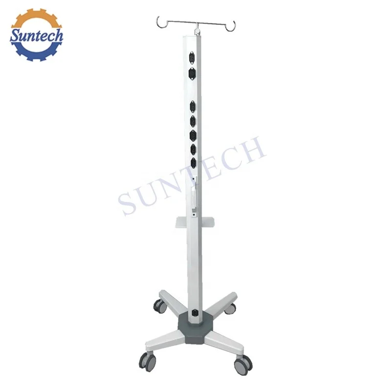 Movable hospital patient syringe pump and infusion pump trolley cart