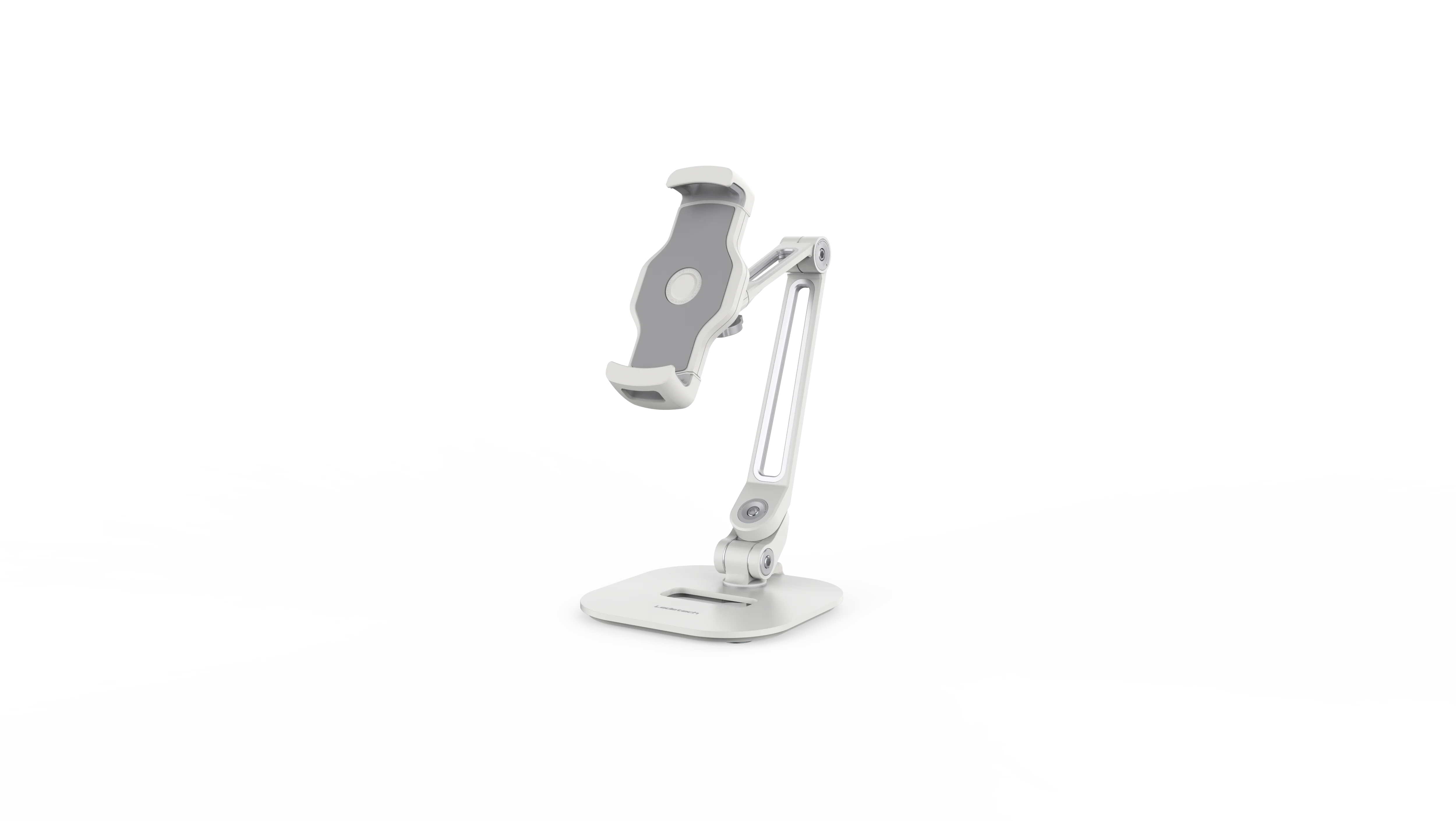 360 Degree Rotating Metal Tablet Holder Stand Adjustable Height 4 to 12.9 inches Phone Stand Desktop Phone and Tablet holder
