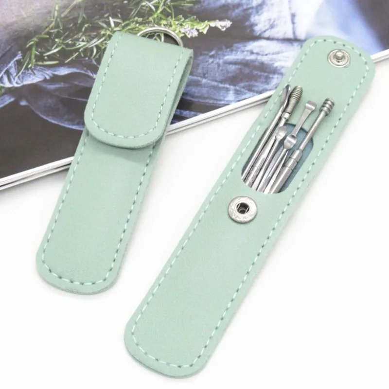 Stainless Steel Earpick Wax Remover Curette Ear Pick Cleaner Ear Cleaner Spoon Care Ear Clean Tool