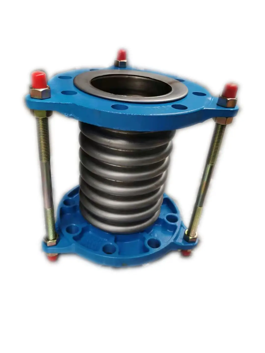 SS316 Flange connection ripple compensator coupling for tube Big size telescopic expansion bellows joint flangeless with PTFE