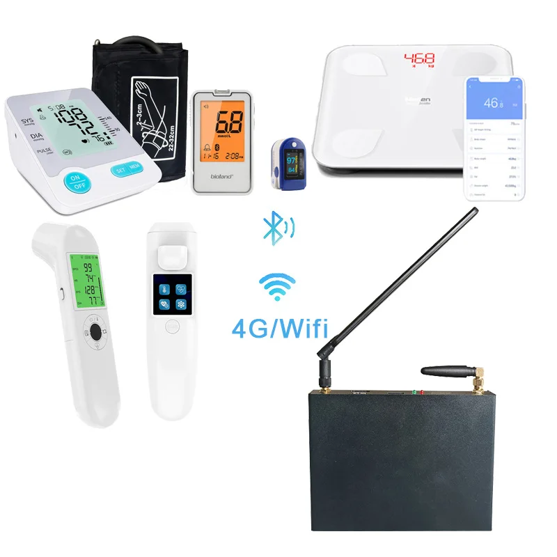 SDK/API telemedicine 4g healthcare high blood pressure monitor kit
