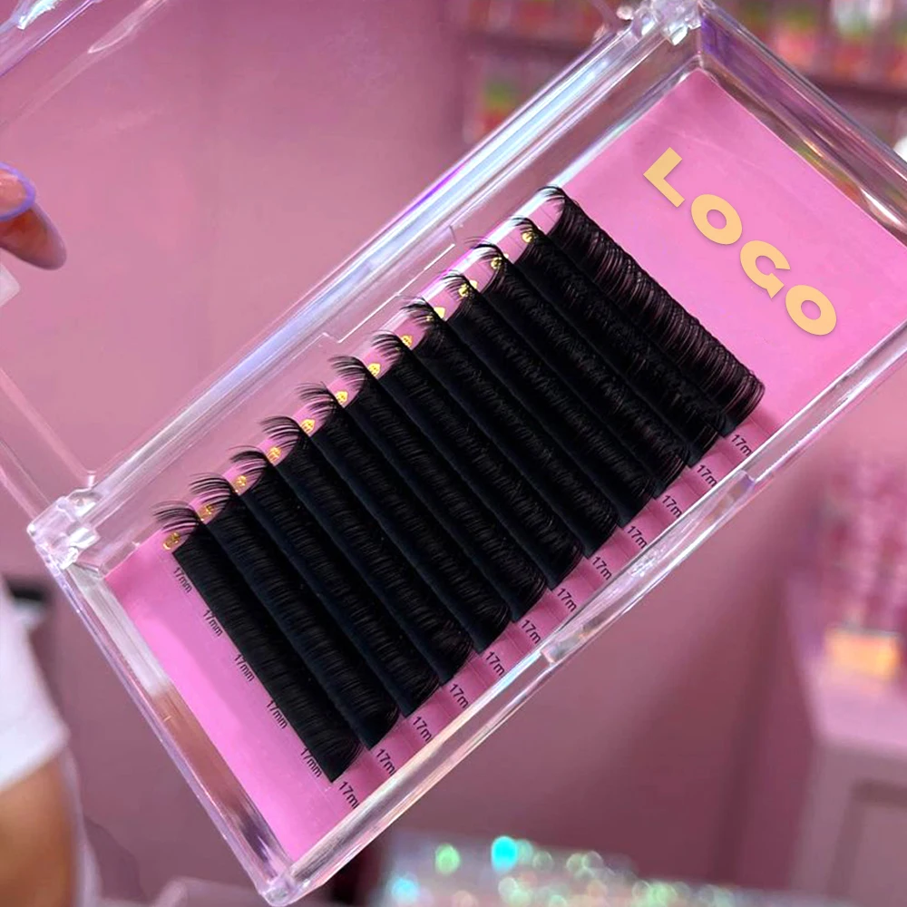 Private Label 0.03 0.07 C D Cashmere Eyelash Extensions Trays Professional Vendor Supplies Volume Individual Eyelash Extensions