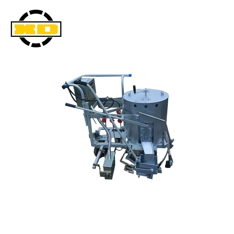 
High Quality /XIANDAI/ Brand Highway Curve Hand Push Hot Melt Road Marking Machine 