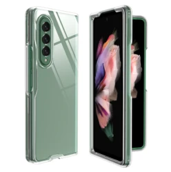 For Samsung Galaxy Z FOLD 4 Wholesale Price 1.5MM PC TPU Shockproof Folding Transparent Phone Case Clear Cover